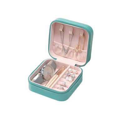 PACK2 MINI JOYERO PORTATIL FACIL DE LLEVAR EN COLOR VERDE