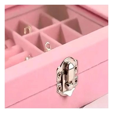 PACK2 ESTUCHE PARA JOYAS MULTIFUNCIONAL ROSADO CON TAPA PROTECTORA Y+PAPEL REGALO - 5