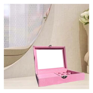 PACK6 CAJA BONITA DE JOYAS MULTIFUNCIONAL EN COLOR ROSA