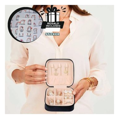 PACK12 MINI COFRE PARA GUARDAR COLLAR NEGR Y+REGALO STICKERS
