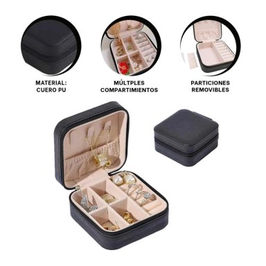 PACK2 MINI COFRE PARA GUARDAR COLLAR NEGRO Y+REGALO STICKERS