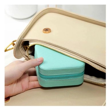 PACK12 MINI JOYERO PORTATIL FACIL DE LLEVAR EN COLOR VERDE