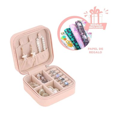 PACK12 MINI CAJA PARA JOYAS PRACTICO ROSA Y+PAPEL DE REGALO