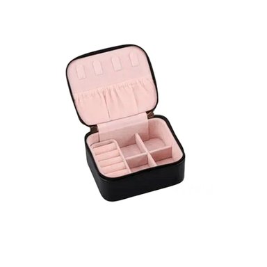 PACK2 MINI JOYERO PORTATIL FACIL DE LLEVAR EN COLOR NEGRO