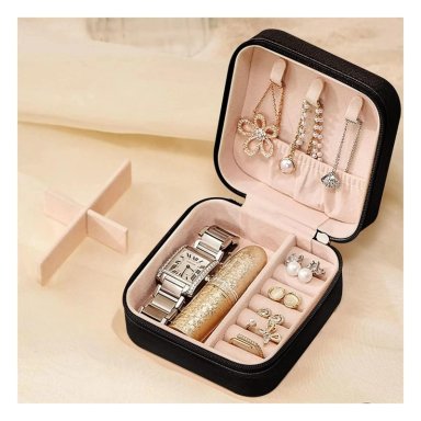 PACK4 COFRE DE JOYERIAS EN NEGRO Y+PAPEL DE REGALO