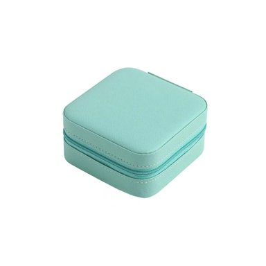 PACK12 ESTUCHE PARA JOYAS MINI PORTATIL VERDE PARA USO DIARIO Y+REGALO STICKER - 2
