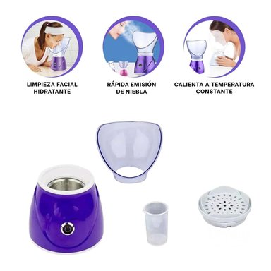 PACK4 VAPORIZADOR FACIAL EFICAZ OSENJIE EN TONO VIOLETA