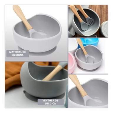 PACK6 KIT DE TAZON UTIL PARA INFANTES EN COLOR PLOMO