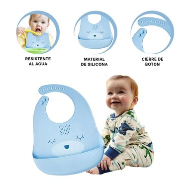 PACK4 PROTECTOR VERSATIL DE BABAS NIÑOS EN CELESTE