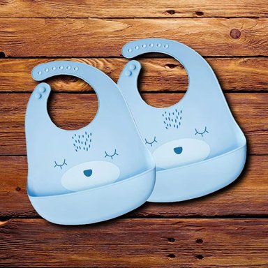 PACK12 MANDIL DE BEBE RESISTENTE CELESTE Y+PAPEL DE REGALO