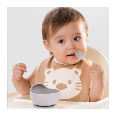 PACK2 PLATO Y CUBIERTO RESISTENTE PLOMO Y+PAPEL DE REGALO