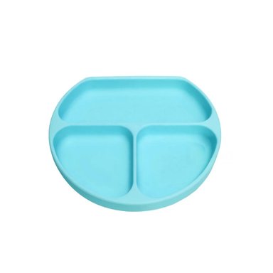 PACK12 VAJILLA LLANO DE 3 PARTES PARA BEBE EN CELESTE