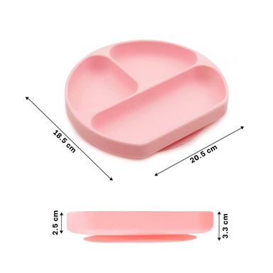 PACK12 TAZON DE COMIDA DE BEBE EN ROSADO Y+REGALO STICKERS