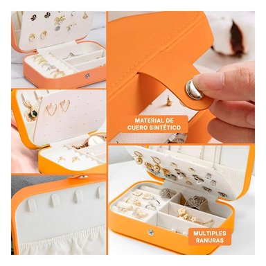 PACK4 JOYERO ELEGANTE Y ORGANIZADO ANARANJ Y+REGALO STICKERS