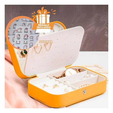 PACK6 CAJA PARA JOYAS DINAMICO ANARANJADO Y+REGALO STICKERS