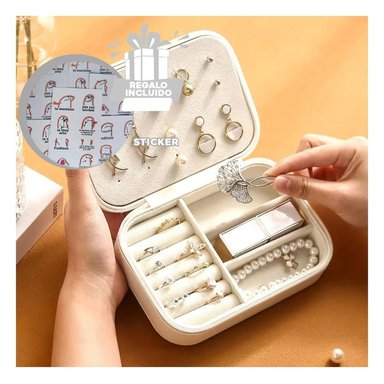 PACK6 CAJA PARA JOYAS DINAMICO BLANCO Y+REGALO STICKERS