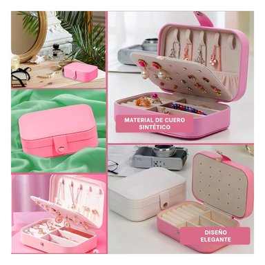 PACK4 JOYERO ELEGANTE Y ORGANIZADO FUCSIA Y+REGALO STICKERS