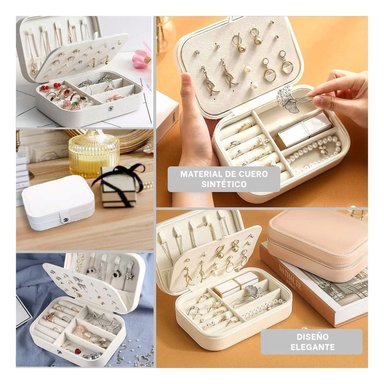 PACK4 JOYERO ELEGANTE Y ORGANIZADO BLANCO Y+REGALO STICKERS