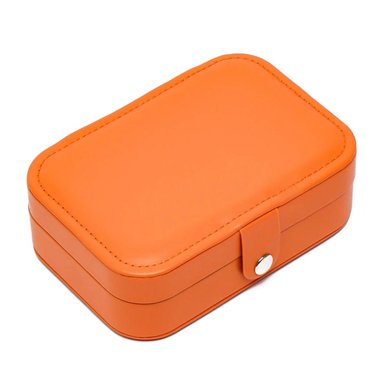 PACK2 JOYERO ORGANIZADOR TRANSPORTABLE DE COLOR ANARANJADO