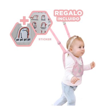PACK6 ANDADOR UTIL PARA BEBE EN ROSADO Y+REGALO STICKERS