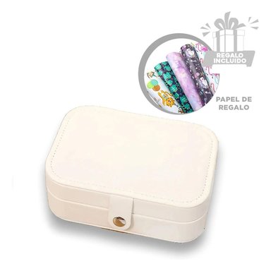 PACK6 CAJA UTIL DE JOYAS EN BLANCO Y+PAPEL DE REGALO
