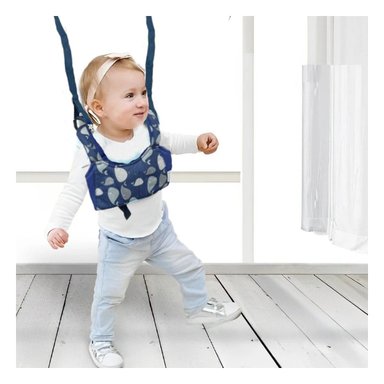 PACK2 CHALECO CAMINADOR INFANTIL BEBE AZUL DISEÑO BALLENA LIGERO Y PRACTICO Y+REGALO STICKER - 3