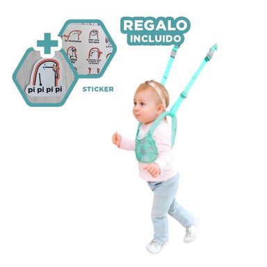 PACK6 ANDADOR UTIL PARA BEBE EN VERDE Y+REGALO STICKERS