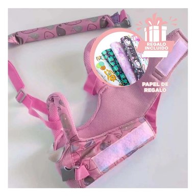 PACK4 ANDADOR UTIL PARA BEBE EN ROSADO Y+PAPEL DE REGALO