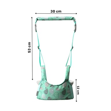 PACK4 FAJA CAMINADOR INFANTIL BEBE VERDE AGUA DISEÑO BALLENA COMODA Y LIGERA Y+REGALO STICKER - 4