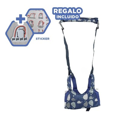 PACK6 ANDADOR UTIL PARA BEBE EN AZUL Y+REGALO STICKERS