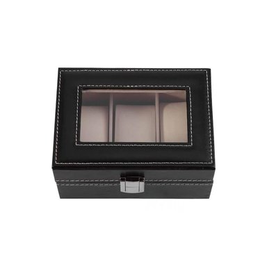 PACK2 ORGANIZADOR DE RELOJES CHIC EN NEGRO Y+PAPEL DE REGALO