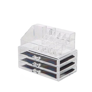 PACK2 ORGANIZADOR CON DIVISION TRANSPAREN Y+PAPEL DE REGALO