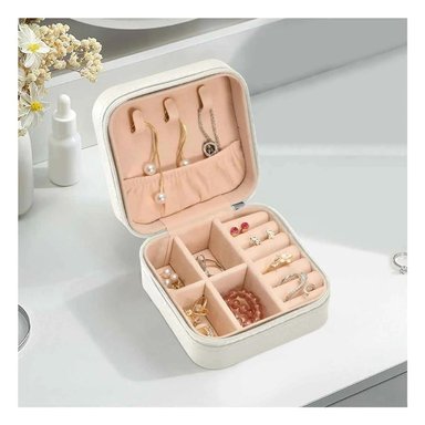 PACK12 MINI JOYERO PORTATIL MUY PRACTICO DE LLEVAR EN BLANCO