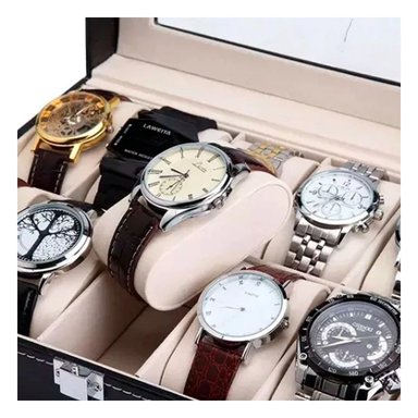 PACK4 EXHIBIDOR DE MESA PARA 10 RELOJES NEGRO SOFISTICADO - 3