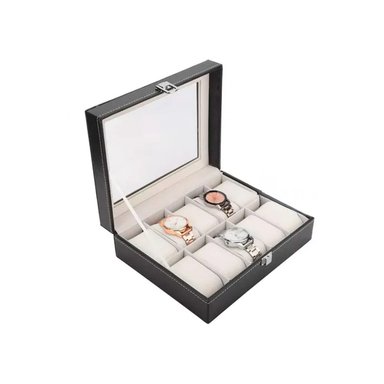 PACK2 EXHIBIDOR NEGRO PARA 10 RELOJES CON DISEÑO CONTEMPORANEO Y+REGALO STICKER - 2