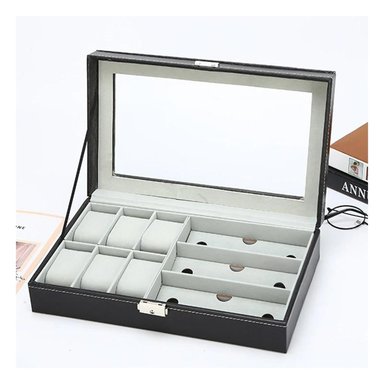 PACK4 ORGANIZADOR CHIC DE CUERO EN NEGRO Y+REGALO STICKERS