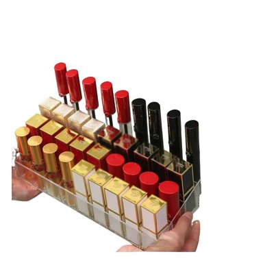 PACK2 ORGANIZADOR DE LABIAL TRANSPARENTE Y+PAPEL DE REGALO