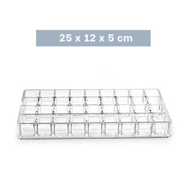 PACK4 ESTUCHE MULTI ESPACIOS DE ACRILICO PARA 36 LABIALES Y+REGALO STICKER - 4