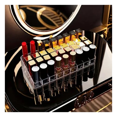 PACK4 ESTUCHE MULTI ESPACIOS DE ACRILICO PARA 36 LABIALES Y+REGALO STICKER - 5