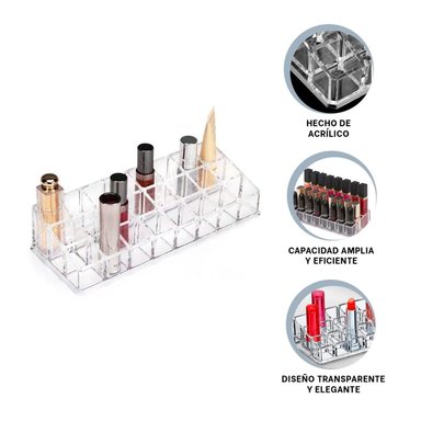 PACK6 SOPORTE CON 24 DIVISIONES EN TONO TRANSPARENTE