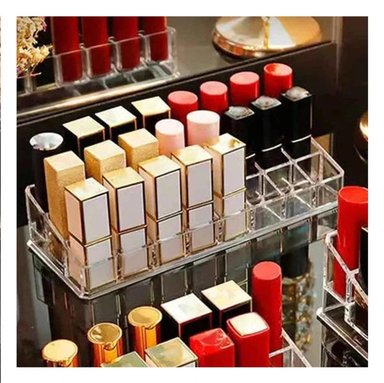 PACK4 ORGANIZADOR DE MAQUILLAJE TRANSPAREN Y+REGALO STICKERS