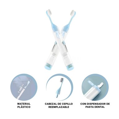 PACK4 SET DINAMICO DE HIGIENE DENTAL EN COLOR AZUL