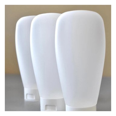 PACK6 FRASCOS DE MANO RECARGABLES Y EXPRIMIBLES BLANCO 60 ML GEL Y SHAMPOO Y+REGALO STICKER - 3