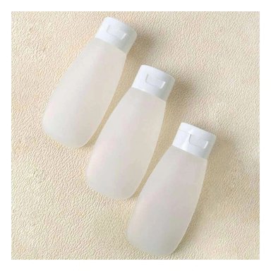 PACK6 FRASCOS DE MANO RECARGABLES Y EXPRIMIBLES BLANCO 60 ML GEL Y SHAMPOO Y+REGALO STICKER - 5