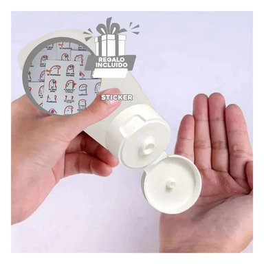 PACK12 BOTELLAS PORTATIL 60ML EN BLANCO Y+REGALO STICKERS