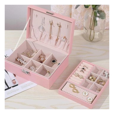 PACK4 ORGANIZADOR DE DOBLE ESPACIO ROSA Y+PAPEL DE REGALO