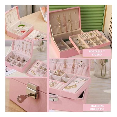 PACK4 ORGANIZADOR CON NIVEL 23X17X9CM ROSA Y+REGALO STICKERS