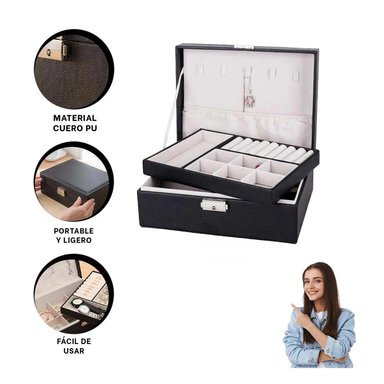 PACK12 JOYERO PARA GUARDAR PULSERAS EN COLOR NEGRO