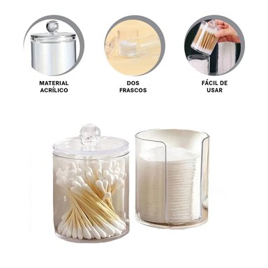 PACK4 COFRE DUO DE HISOPOS Y ALGODON Y+PAPEL DE REGALO