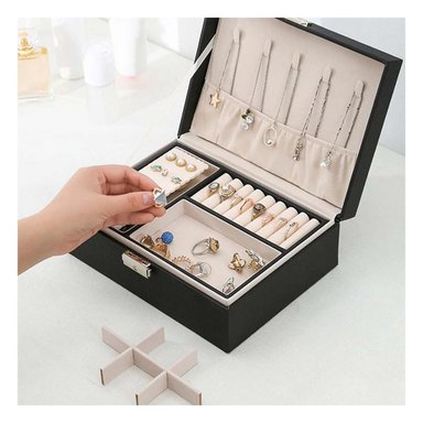 PACK4 ORGANIZADOR DE PULSERAS COLOR NEGRO Y+LIGAS DE REGALO